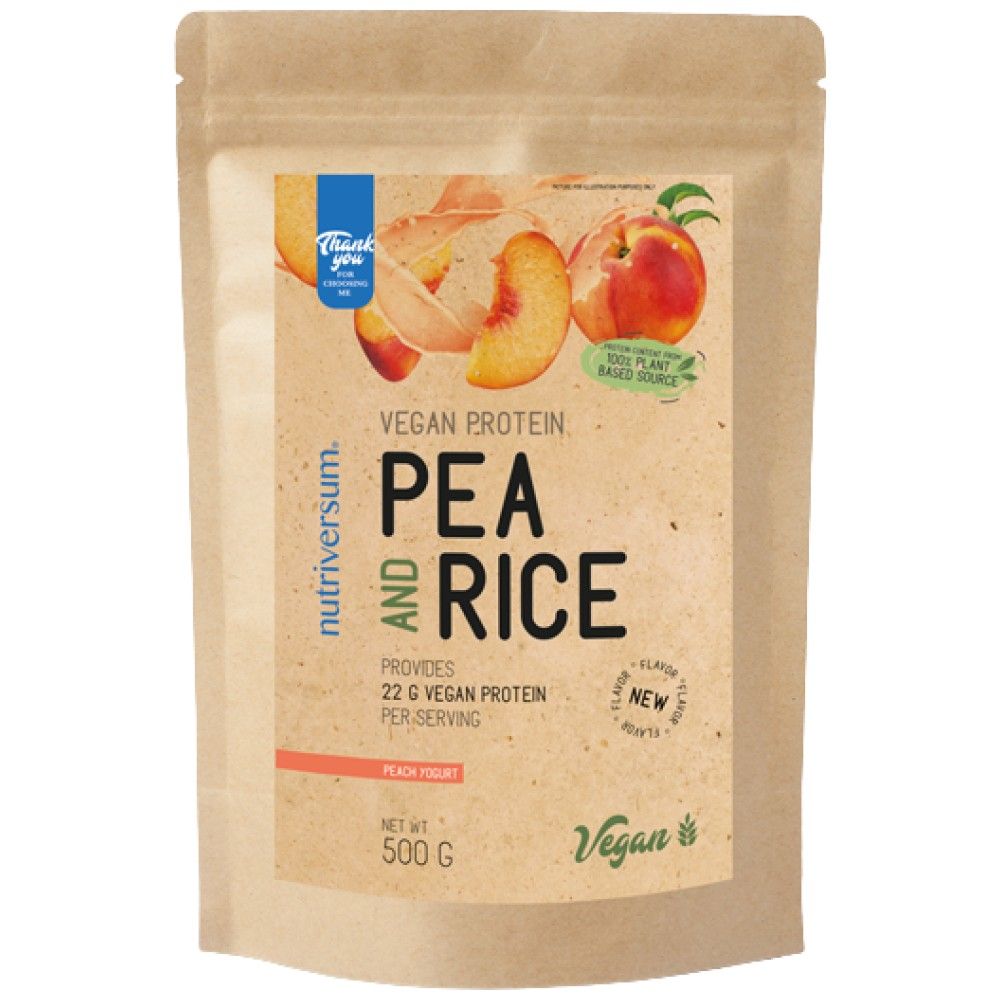 Proteine vegane | Mazăre și orez - 500 de grame