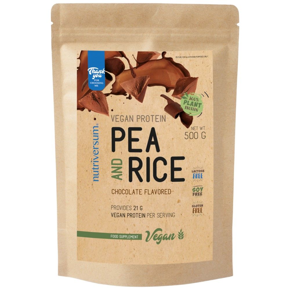 Proteine vegane | Mazăre și orez - 500 de grame