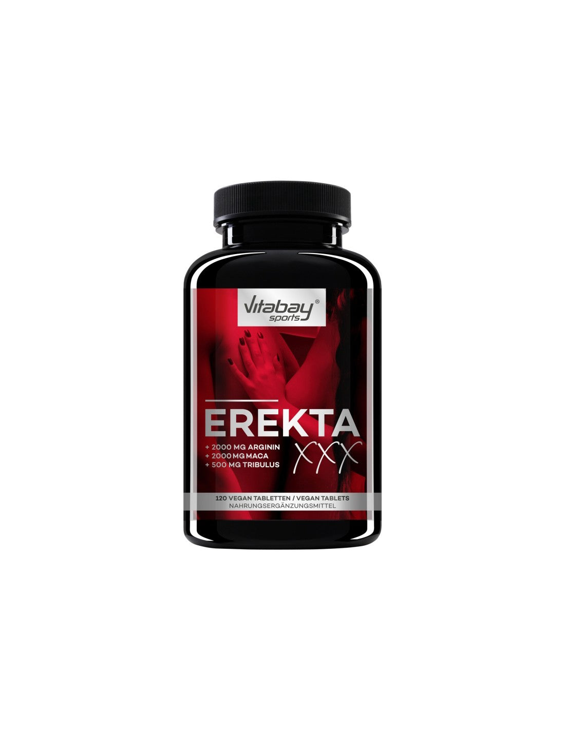Sports ErektaXXX - Formula pentru barbatul activ cu Arginina, Maca, Tribulus Terrestris, 120 capsule
