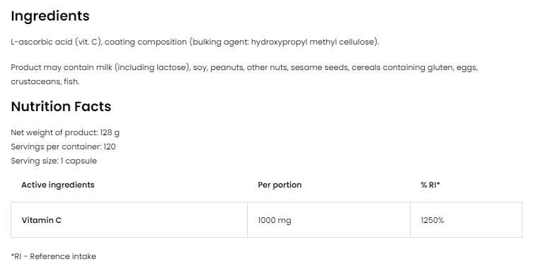 Vitamina C 1000 mg - 90 tablete