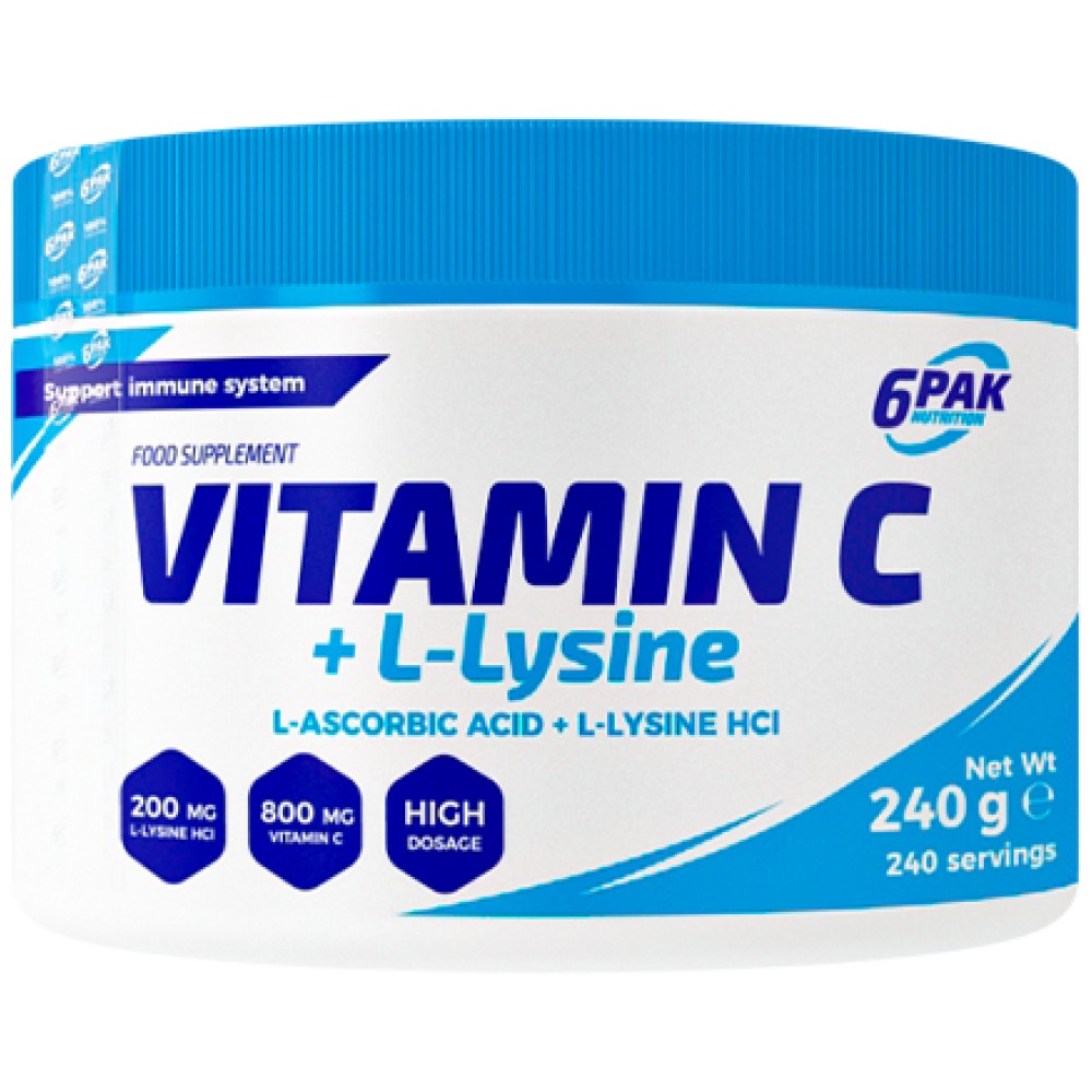 Vitamina C + L-lizină pulbere - 240 grame