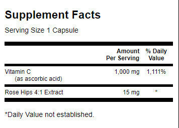 Vitamina C cu macese 1000 mg - 250 capsule