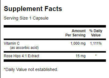 Vitamina C cu macese 1000 mg - 30 capsule