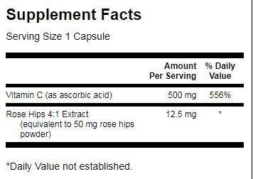 Vitamina C cu macese 500 mg - 250 capsule
