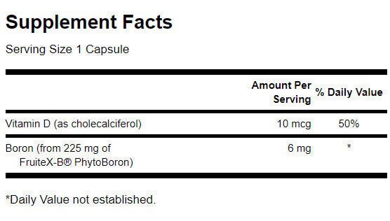 Vitamina D și Bor - 60 capsule