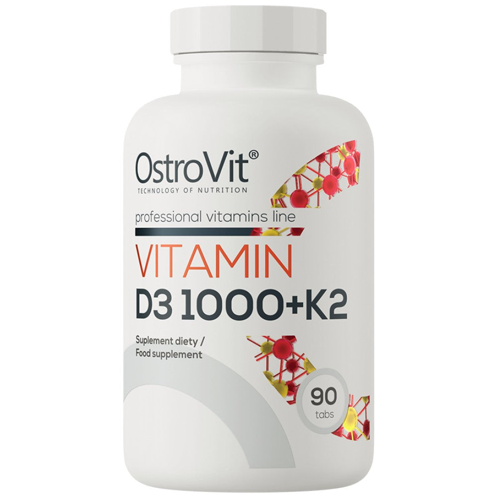 Vitamina D3 1000 UI + K2 50 mcg 90 tablete