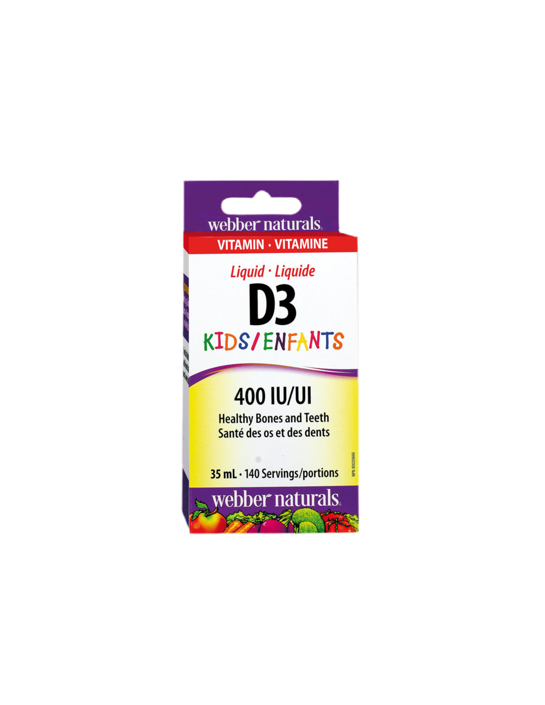 Vitamina D3 Copii/ Vitamina D3 pentru copii 400 UI x 35 ml/ 140 doze