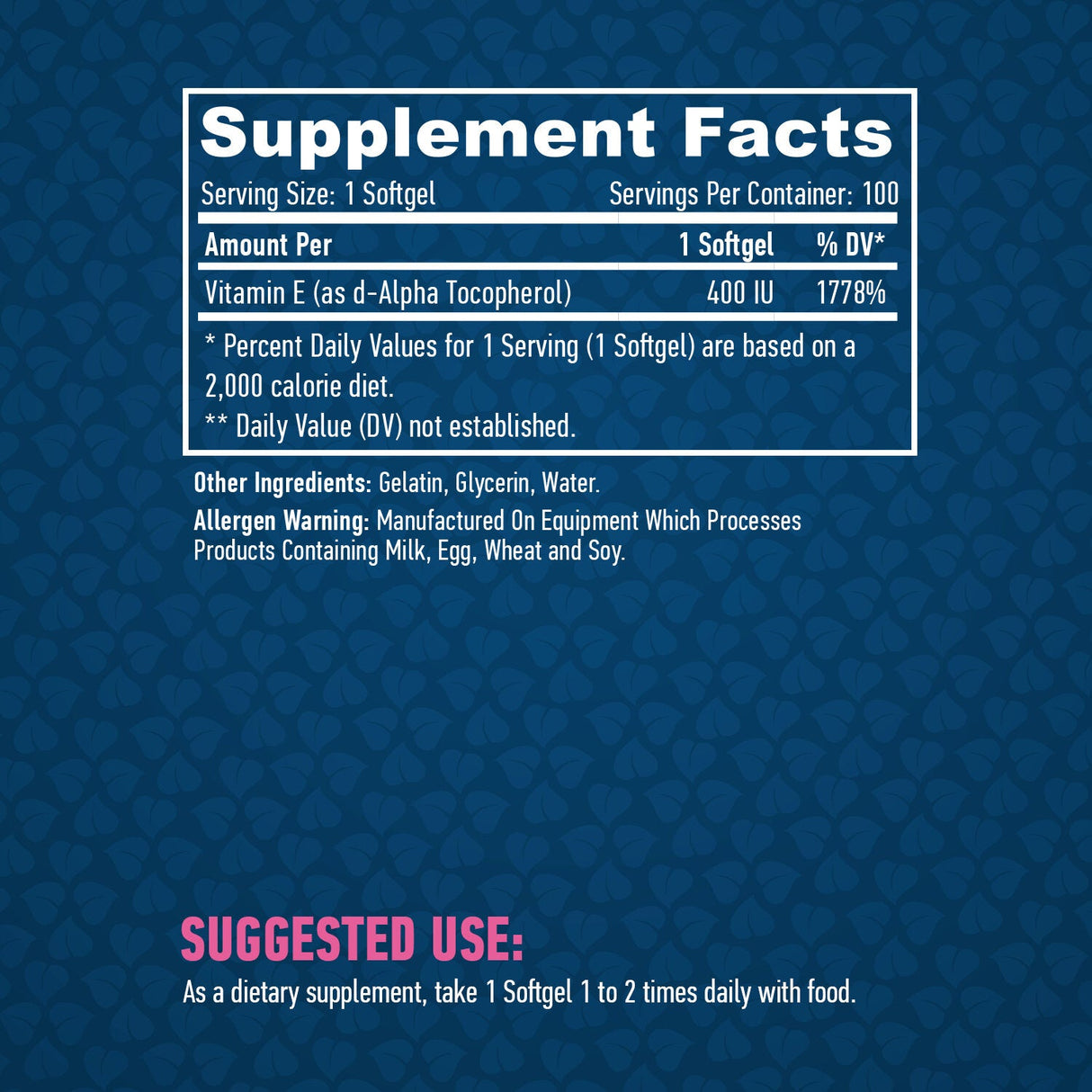 Vitamina E 400 UI / 100 capsule moi