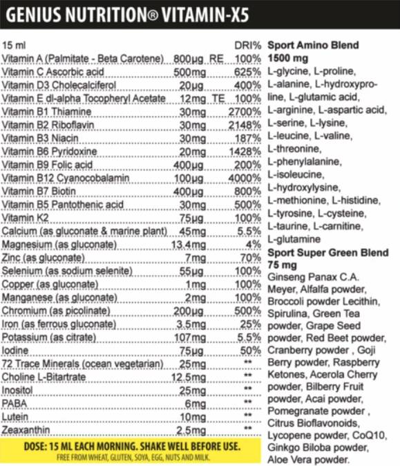 Vitamin-X5 lichid 500 ml