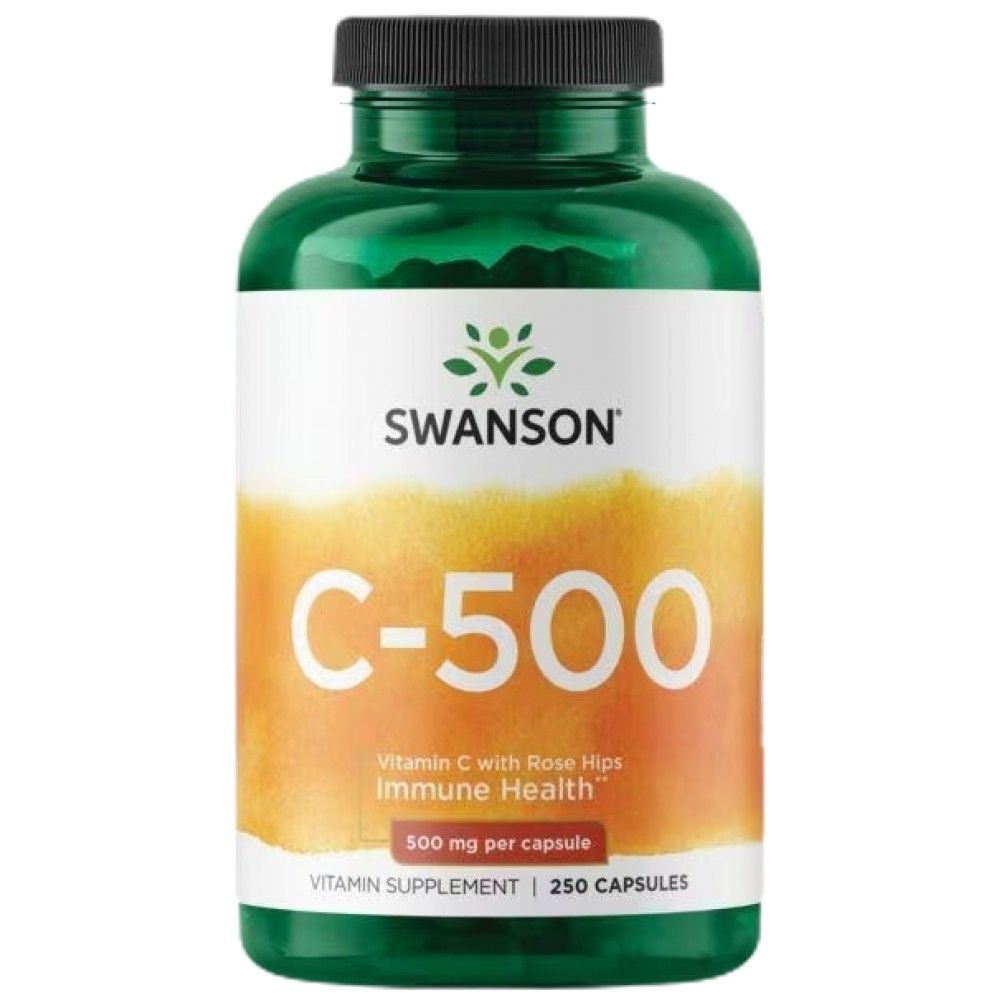 Vitamina C cu macese 500 mg - 250 capsule
