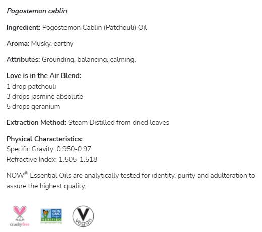 Ulei de paciuli | 100% Pur Pogostemon Cablin - 30 ml