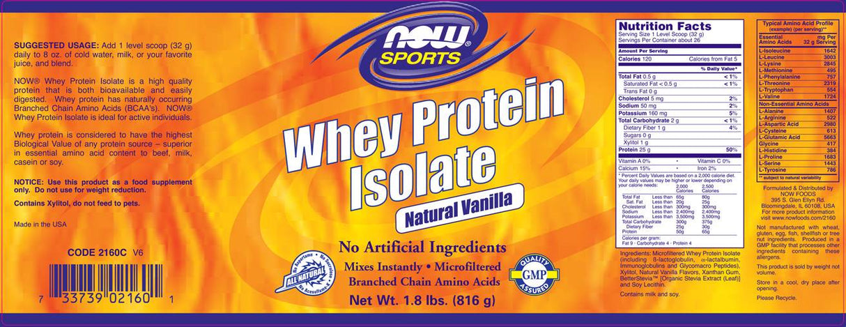 Izolat de proteine din zer - 816 grame