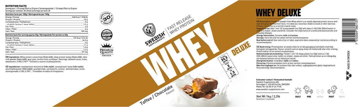 Whey Protein Deluxe - 1800 de grame
