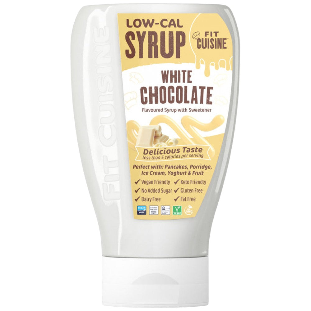Fit Cuisine Sirop cu conținut scăzut de calorii | Ciocolata alba - 425 ml