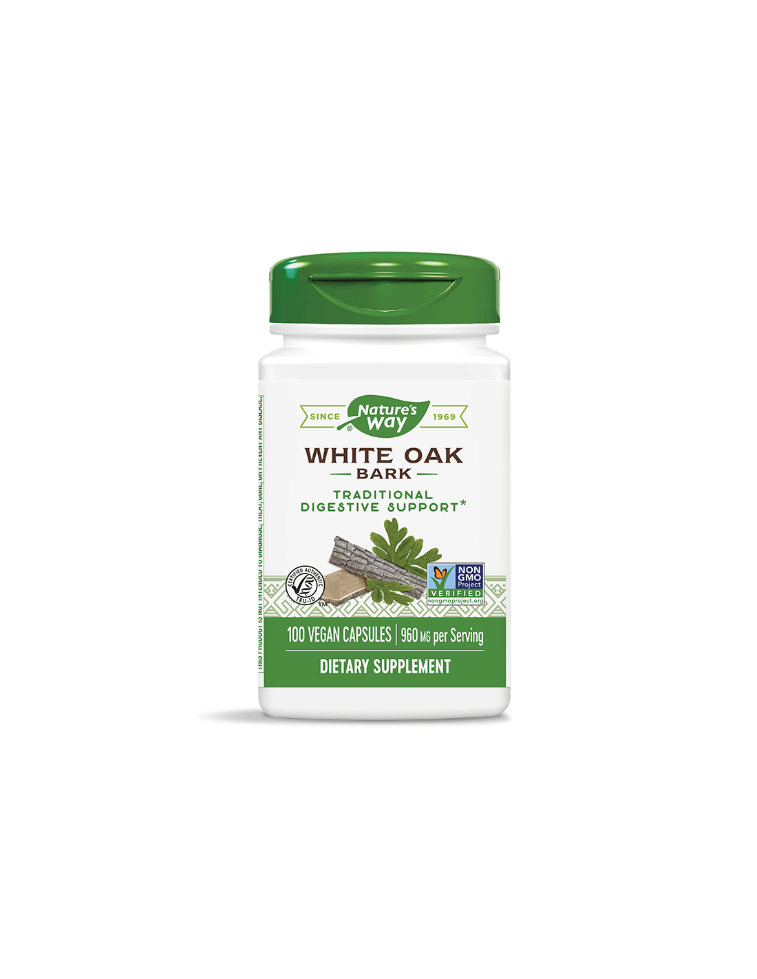 Scoarță de stejar alb 480 mg x 100 capsule Nature's Way