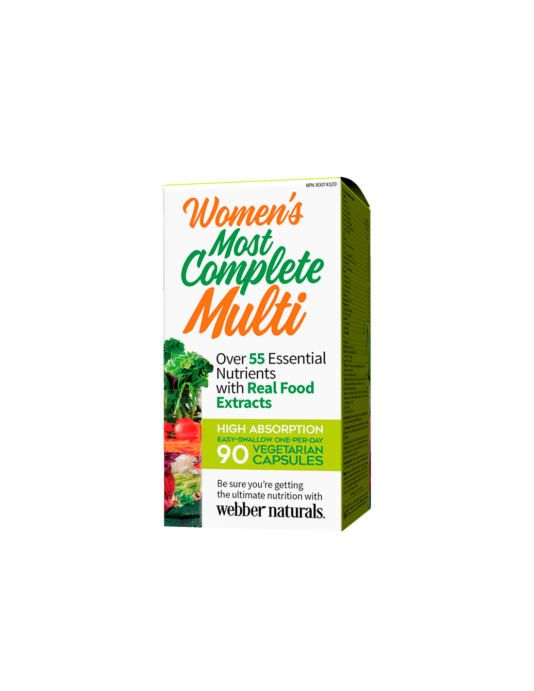 Multivitamine pentru femei - Cele mai complete capsule multi, 90 V pentru femei Webber Naturals