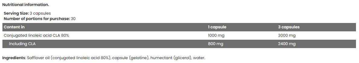 Levrone CLA 3000 - 90 capsule de gel