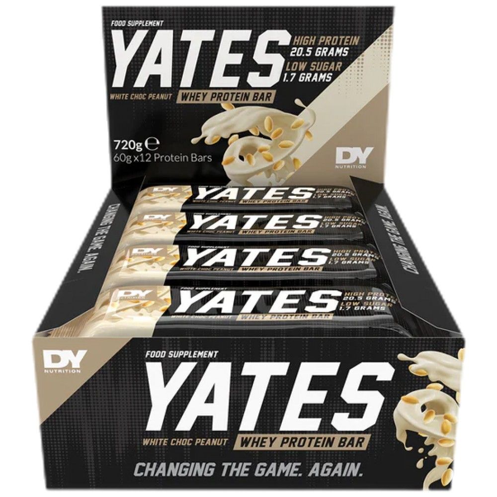 Baton proteic din zer Yates | Fara zahar - 12 x 60 grame