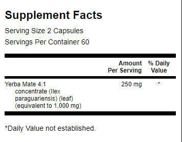 Yerba Mate (4:1) 125 mg - 120 capsule