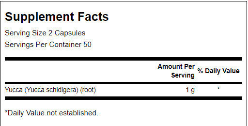 Yucca Root 500 mg - 100 capsule