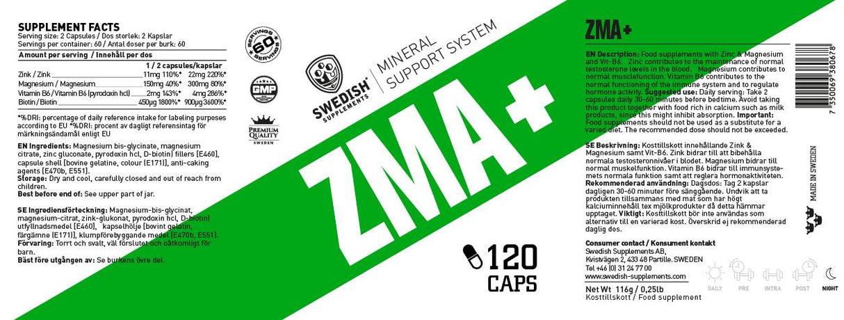 ZMA+ - 120 capsule