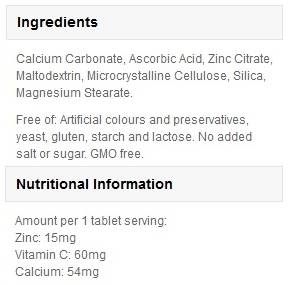 Zinc - 90 tablete