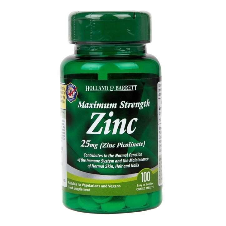 Picolinat de zinc 25 mg / Putere maximă / 100 comprimate - 0