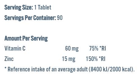 Zinc Vitality | 15 mg bisglicinat de zinc - 90 capsule