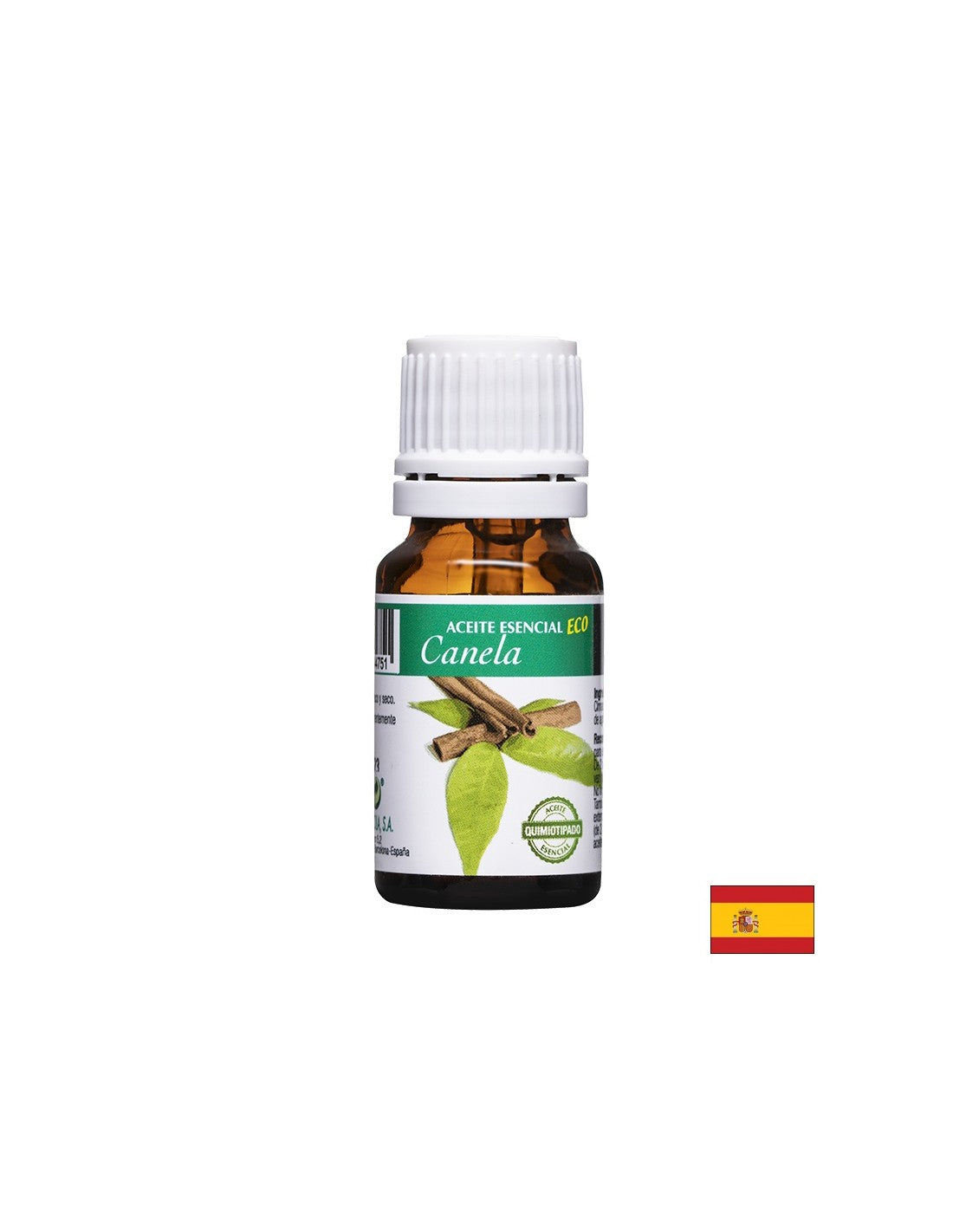 Ulei esențial de scorțișoară organic - controlul zahărului din sânge - Aceite Esencial Eco Canela, 10 ml