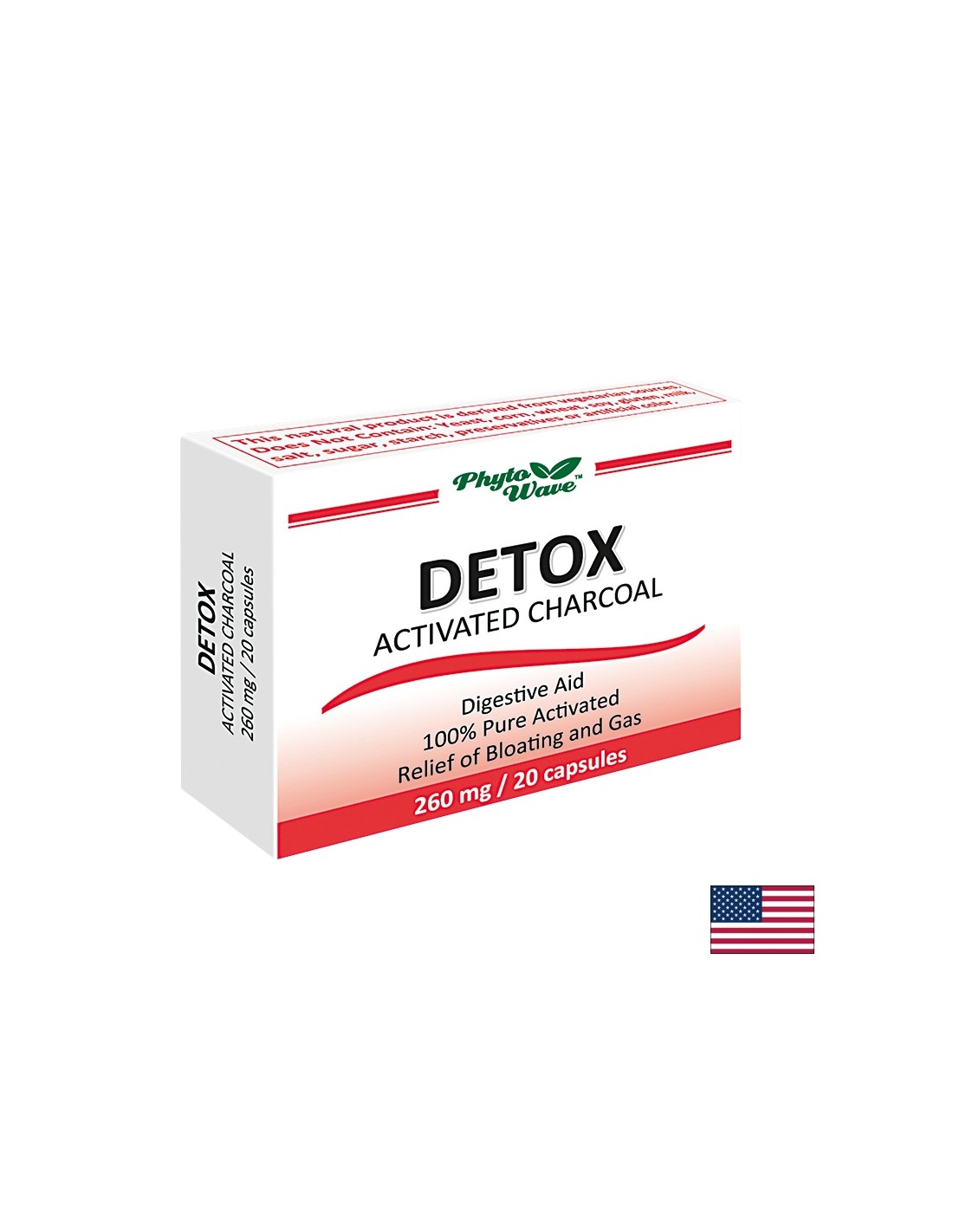 Cărbune Activat Detox 260 mg x 20 capsule