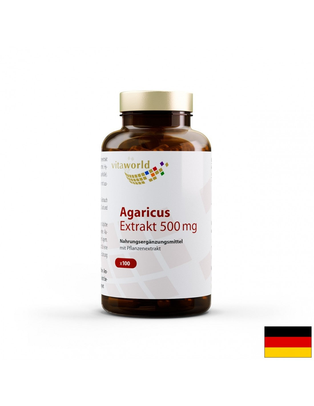 Extract de agaricus 500 mg, 100 capsule