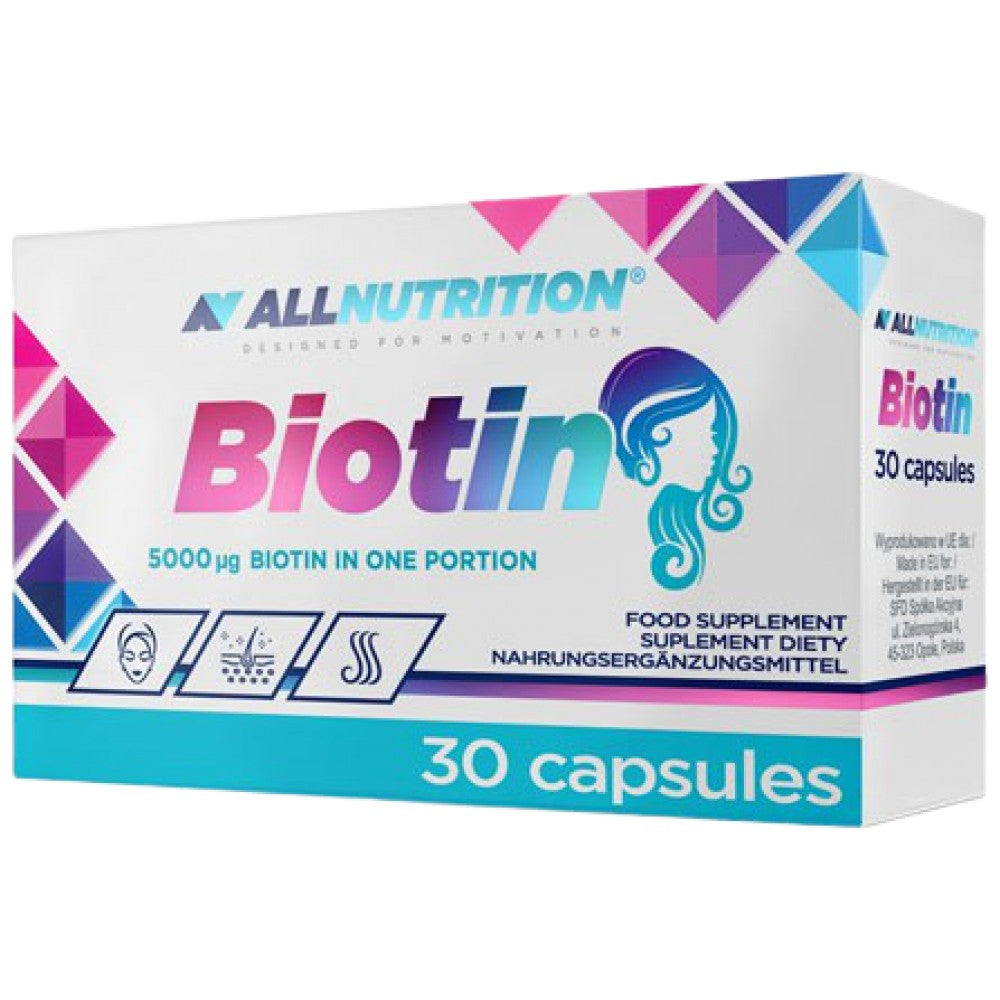 Biotină 5000 mcg - 30 capsule