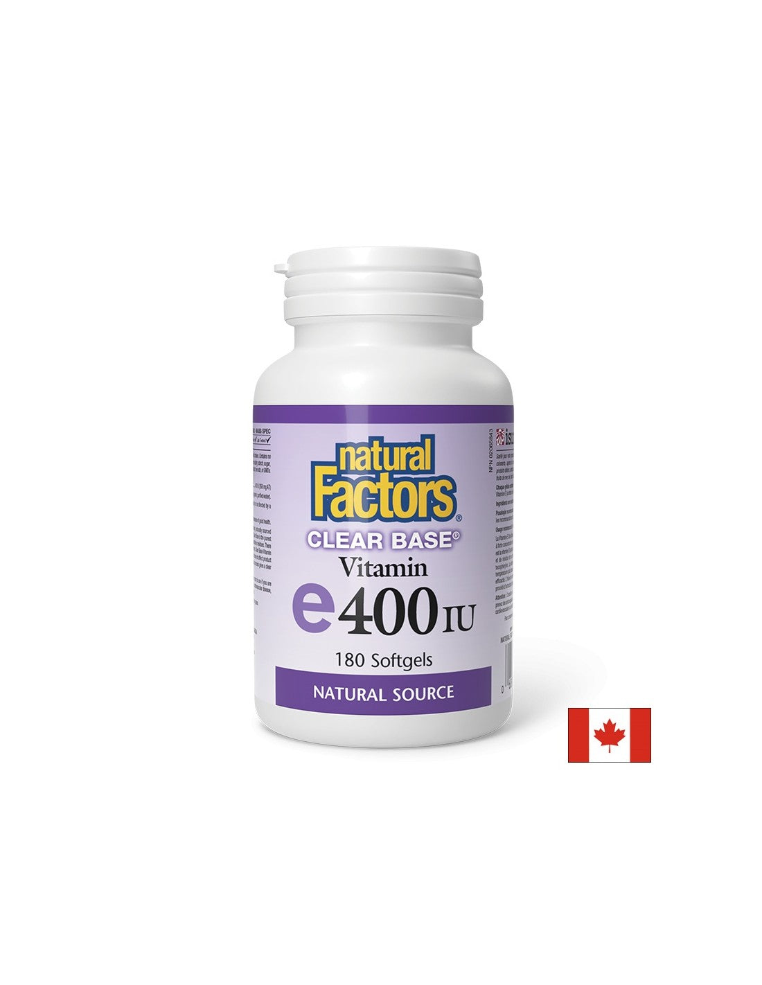 Bază clară Vitamina E 400 UI - 180 capsule de gel