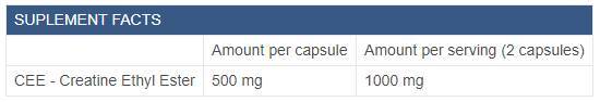 CEE 1000 / Creatine Ethyl Ester 120 capsule