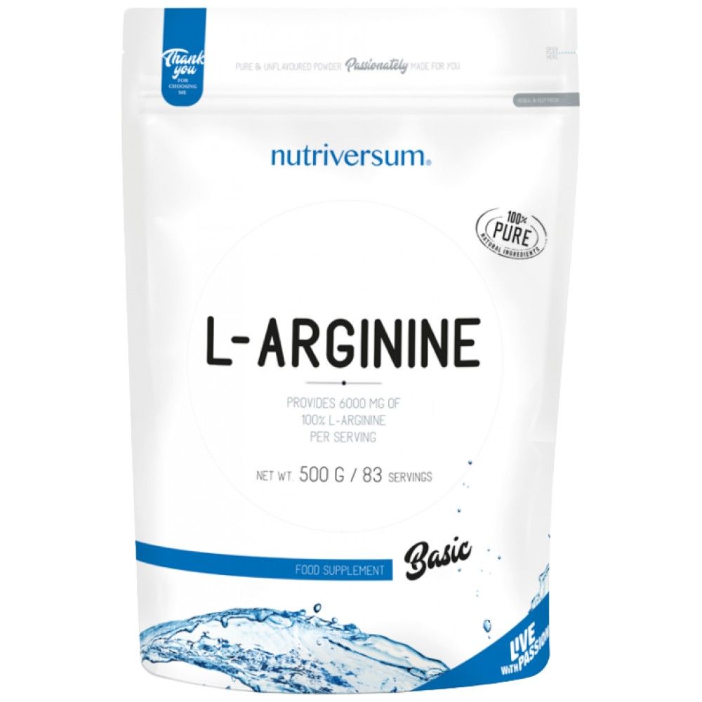 L-Arginina Pulbere | 100% pur - 500 de grame
