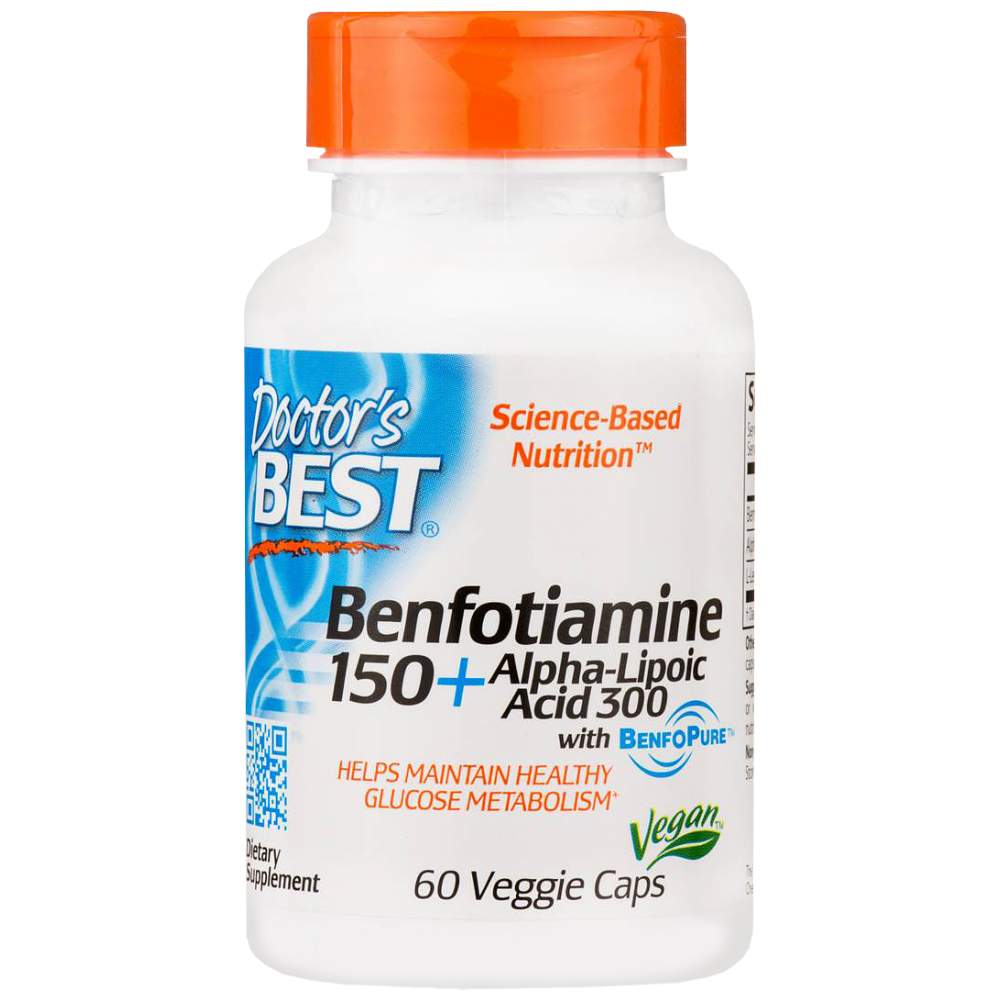 BEST Benfotiamină 150 mg + acid alfa lipoic 300 mg - 60 capsule
