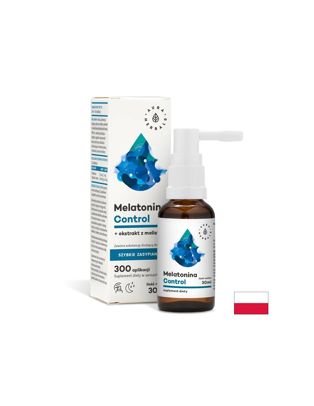 Insomnie - Melatonina + Balsam de lamaie, spray oral 30 ml
