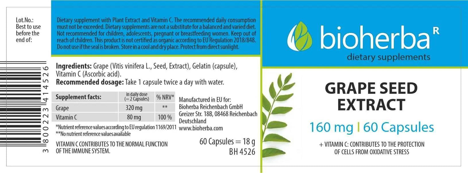Extract din samburi de struguri 280 mg - 60 capsule