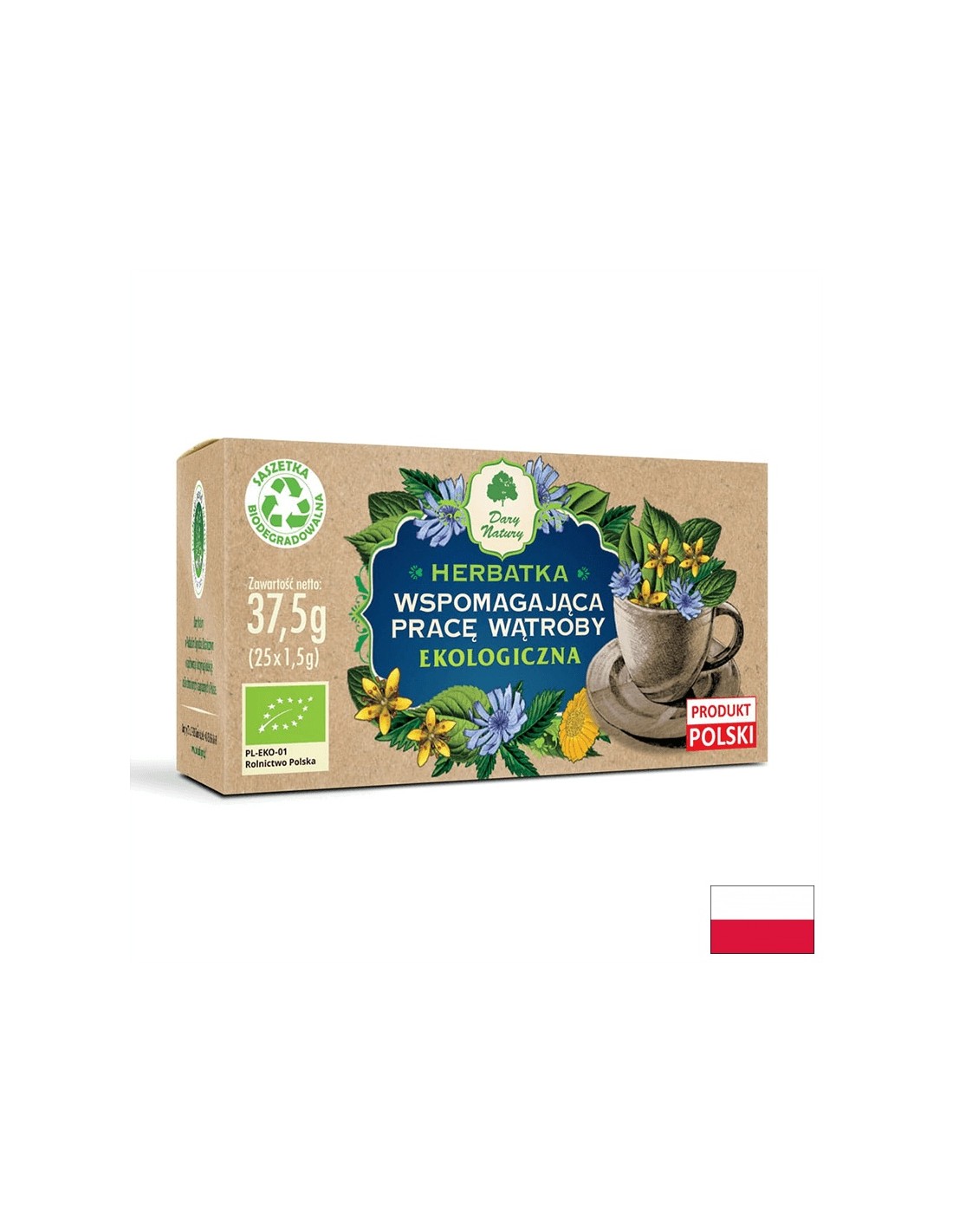 Ceai de plante care susține funcția ficatului Bio, 25 de pungi filtrante