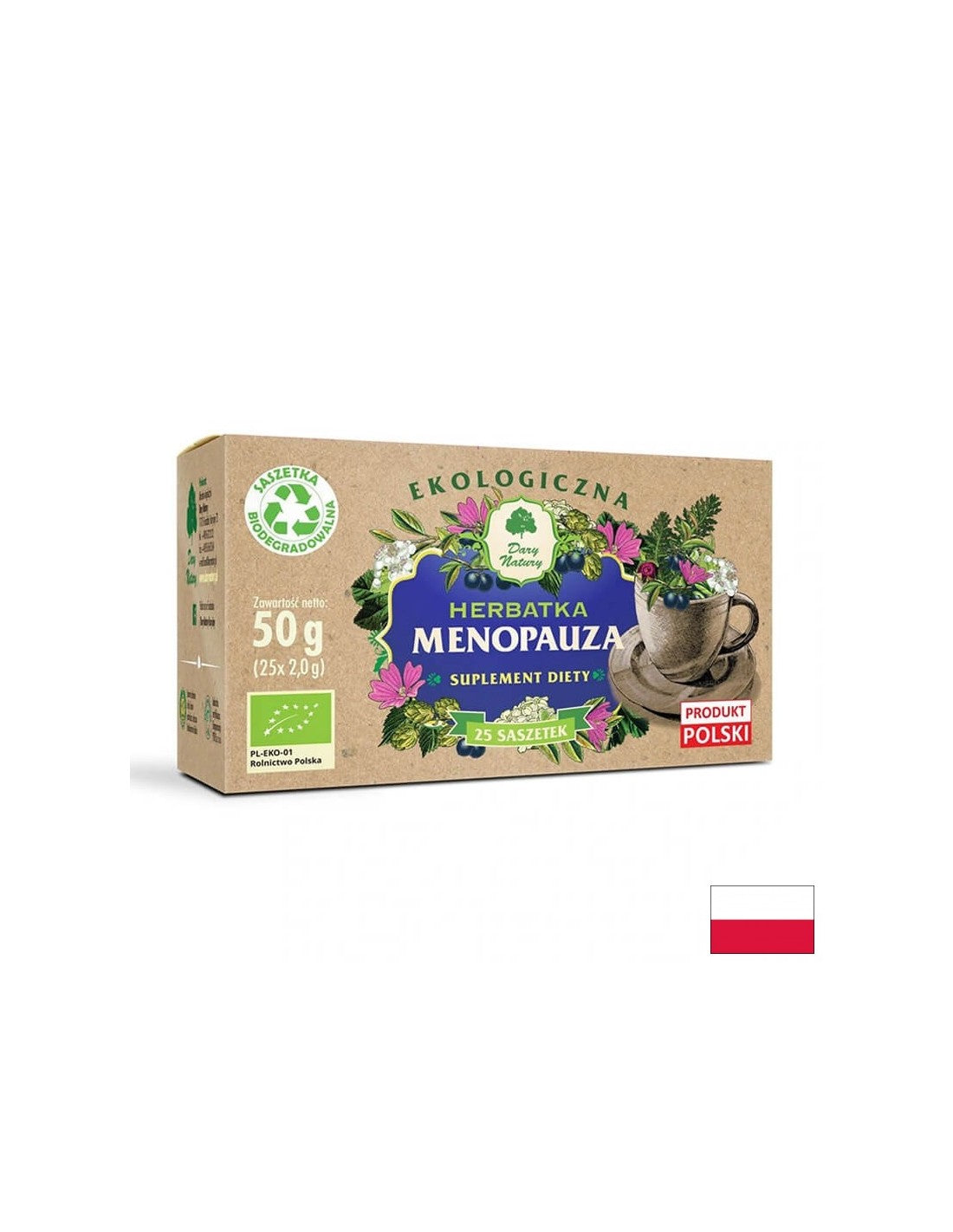 Ceai de plante pentru menopauză Bio, 25 pachete