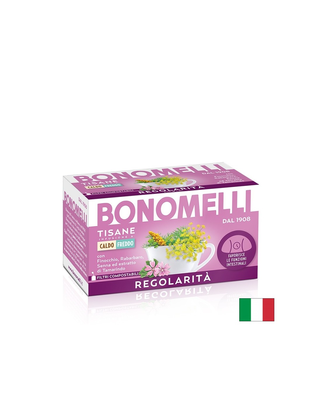 Ceai de plante pentru o bună peristaltism - Confort intestinal și permeabilitate naturală, 16 pliculețe