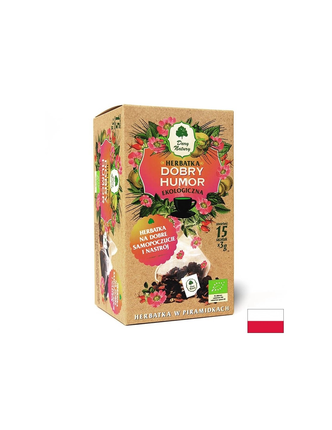 Ceai de plante pentru buna dispozitie Bio, 15 pachete