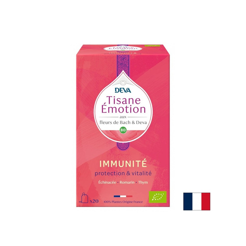 Ceai din plante pentru imunitate (cu elixiruri florale conform metodei Dr. Bach), 20 de pliculețe de filtru