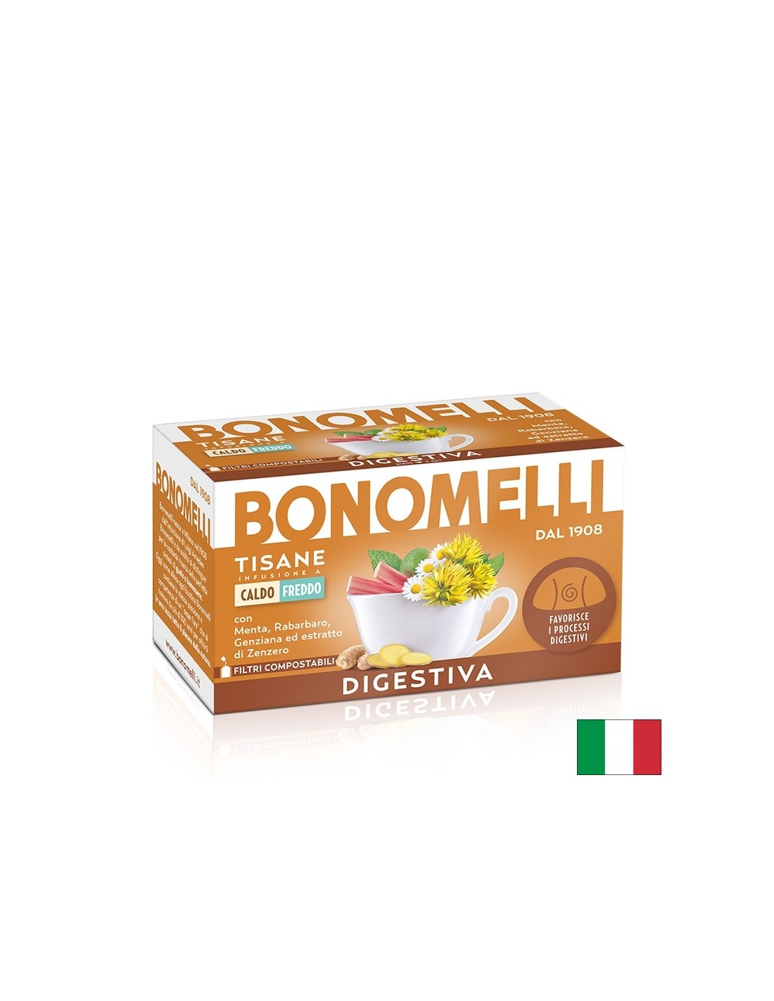 Ceai digestiv din plante - Confort și ușurință după masă, 16 pliculețe