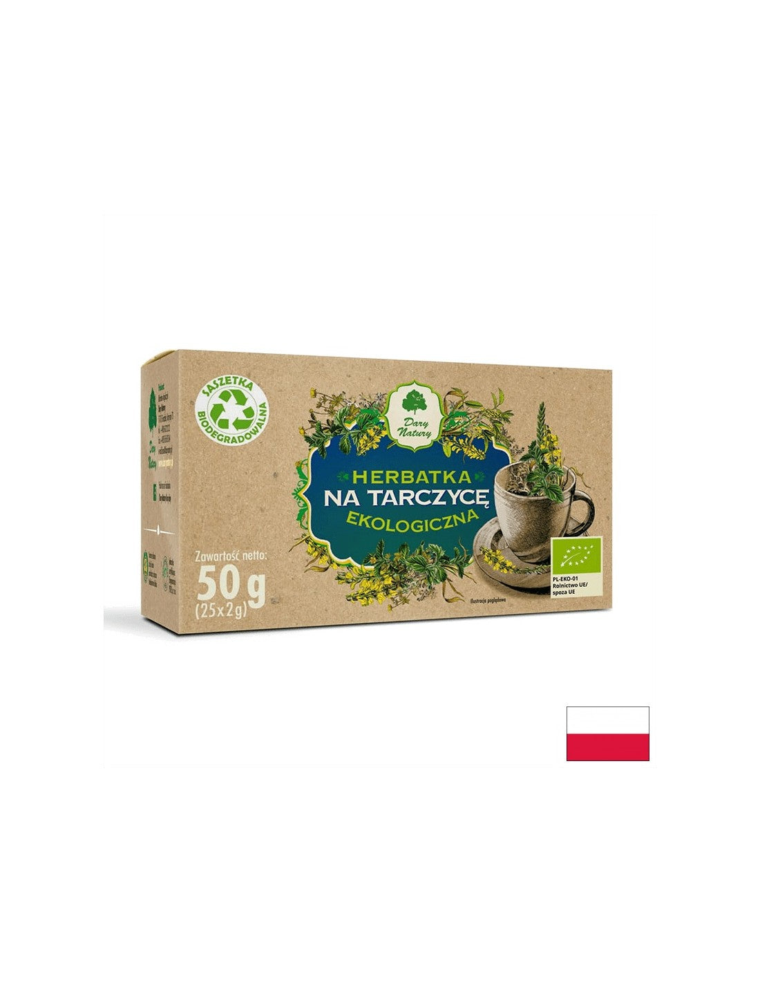 Ceai de plante pentru glanda tiroida Bio, 25 pungi filtrante