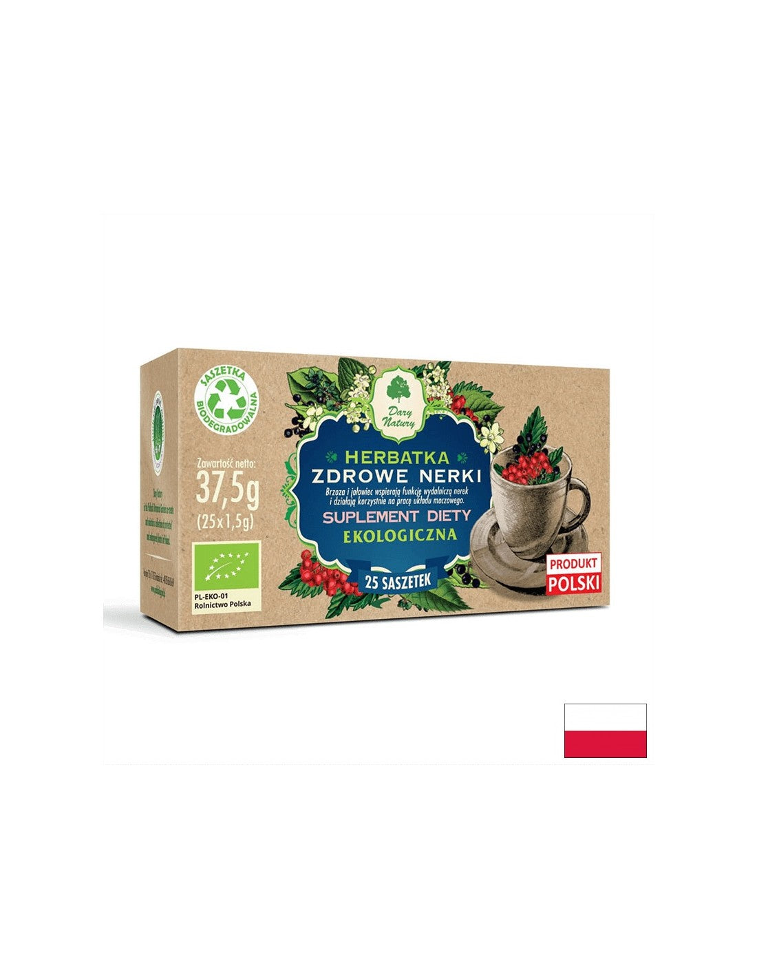 Ceai de plante pentru rinichi sanatosi Bio, 25 pungi filtrante