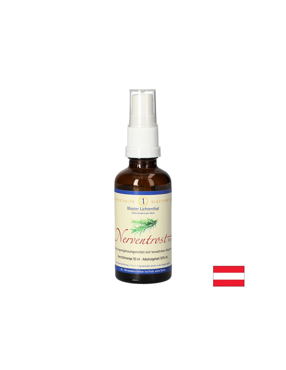 Formula pe baza de plante pentru sistemul nervos, spray 50 ml