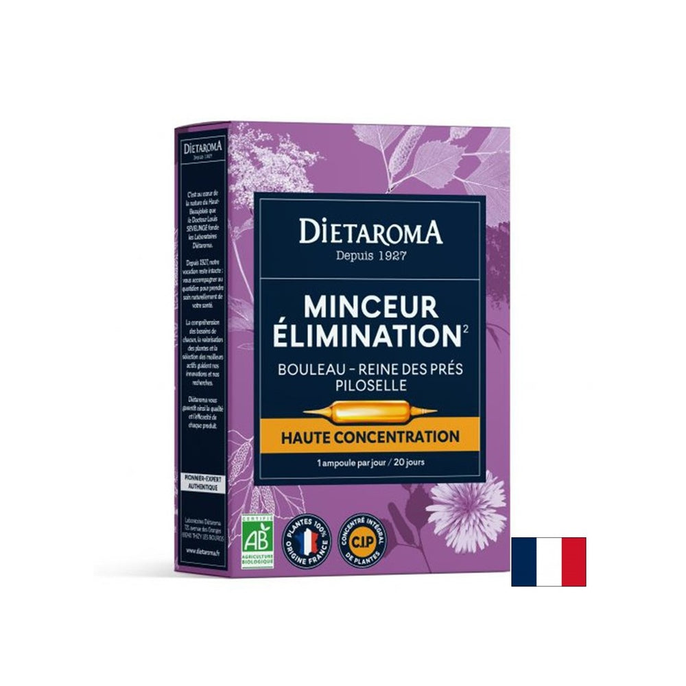 Formulă pe bază de plante pentru pierderea în greutate (cu mesteacăn, gălbenele de mlaștină și urechi de șoricel), 20 de fiole de băut