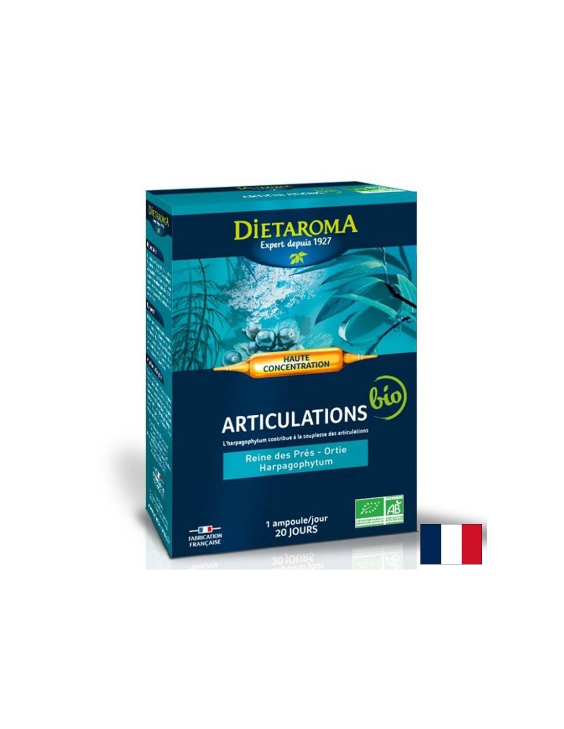 Formulă pe bază de plante pentru articulații mobile, 20 de fiole de băut