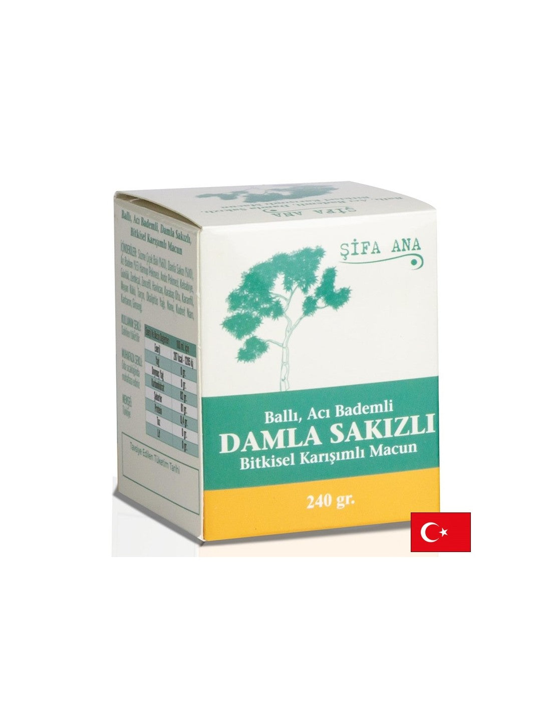 Pastă din plante cu miere, migdale amare și ulei de mastic - pentru o digestie bună, 250 g